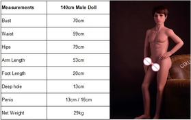 Handsome Men 140cm Realistic Life Size Love Doll Silicone Women Gay Sex Masturbator Adult Male Sex Doll from automaticwoman